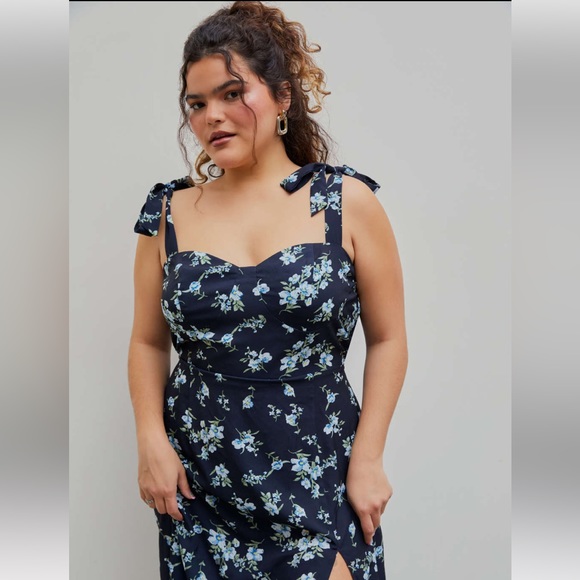 Cider Tie Strap Midi Dress - Picture 3 of 8